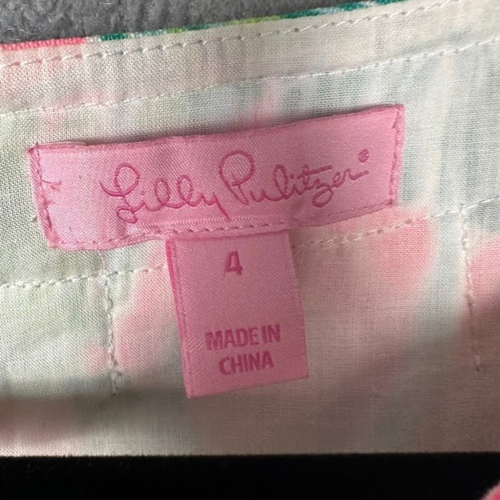 Lilly Pulitzer Dress Women 4 Pink Gabby Raz Berry Catty Shack Lace Resort Preppy - Picture 8 of 14